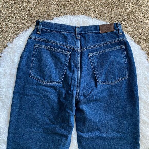 L.L. Bean Double L Relaxed Fit Fleece Lined Jeans Women’s Size 12 - Picture 3 of 9